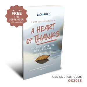 Quiet Spaces: A Heart of Thanks